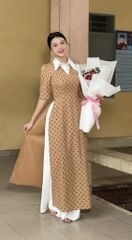 Áo Dài Bi + Cổ Sơ Mi AD2994 (áo lẻ)