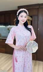 Áo Dài 4 Tà Suông Hoa Và Mây Kèm Phụ Kiện (áo lẻ) AD9003.2990 (áo lẻ)