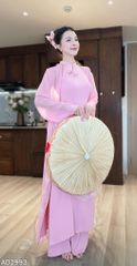 Set Áo Dài 4T Mộng Dưới Trăng + CHOÀNG + PK AD2993 (áo lẻ)