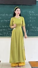 Áo Dài Hoa Hoạ Mi AD2992 (áo lẻ)