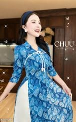 Áo Dài Cổ Bẻ Nụ Hồng AD2910 (áo lẻ)