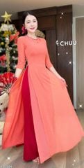 Áo Dài 4 Tà Chuỗi Pha Lê Nhỏ AD2004