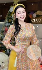 Áo Dài Vườn Cầu Vồng AD2988 (áo lẻ)