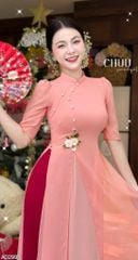 Áo Dài 4T CÀNH LỘC XUÂN + PK AD2995 (áo lẻ)