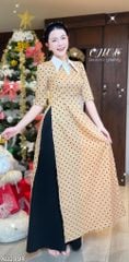 Áo Dài Bi + Cổ Sơ Mi AD2994 (áo lẻ)