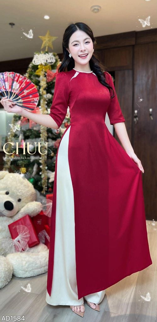 Áo Dài Huyền Trân Công Chúa AD1584 (áo lẻ)