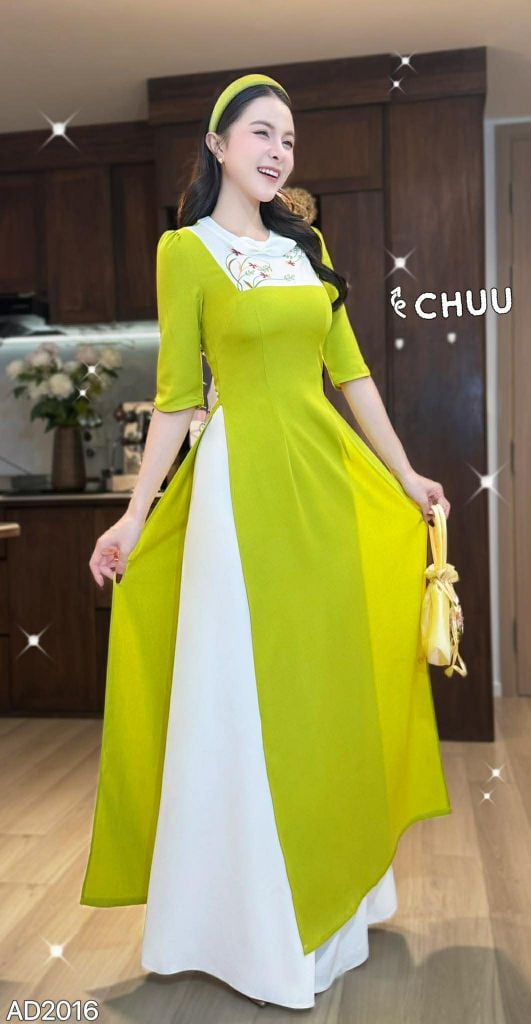 Áo Dài Giỏ Lan Rừng AD2016 (áo lẻ)