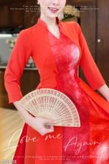 Áo Dài Ngọn Lửa Đỏ AD2003 (áo lẻ)