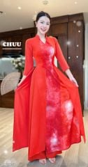 Áo Dài Ngọn Lửa Đỏ AD2003 (áo lẻ)