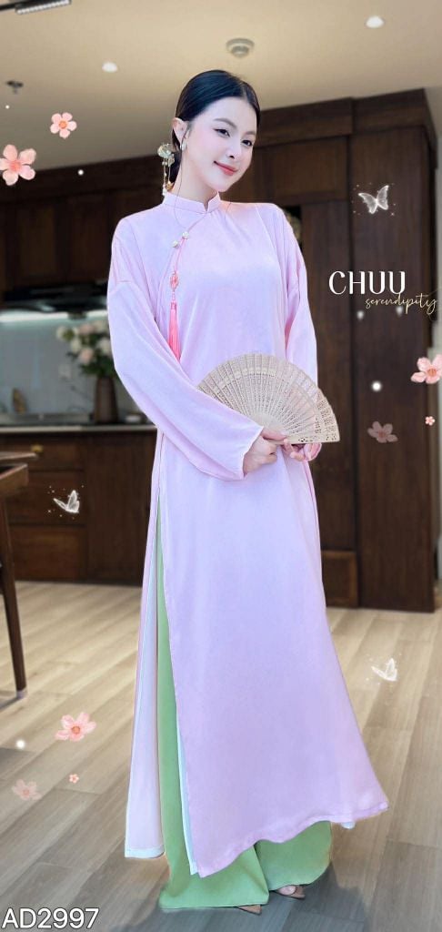 Áo Dài 4T Ngũ Thân Đài Cát + PK AD2997 (áo lẻ)