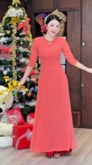 Áo Dài 4 Tà Chuỗi Pha Lê Nhỏ AD2004