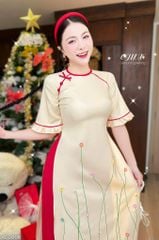 Áo Dài Hoa Dại Ven Đường AD2006