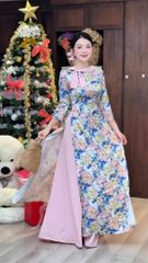 Áo Dài Khăn Quàng Lệch AD2007 (áo lẻ)