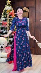 Áo Dài Dấu Ngoặc Nhọn AD2005 (áo lẻ)