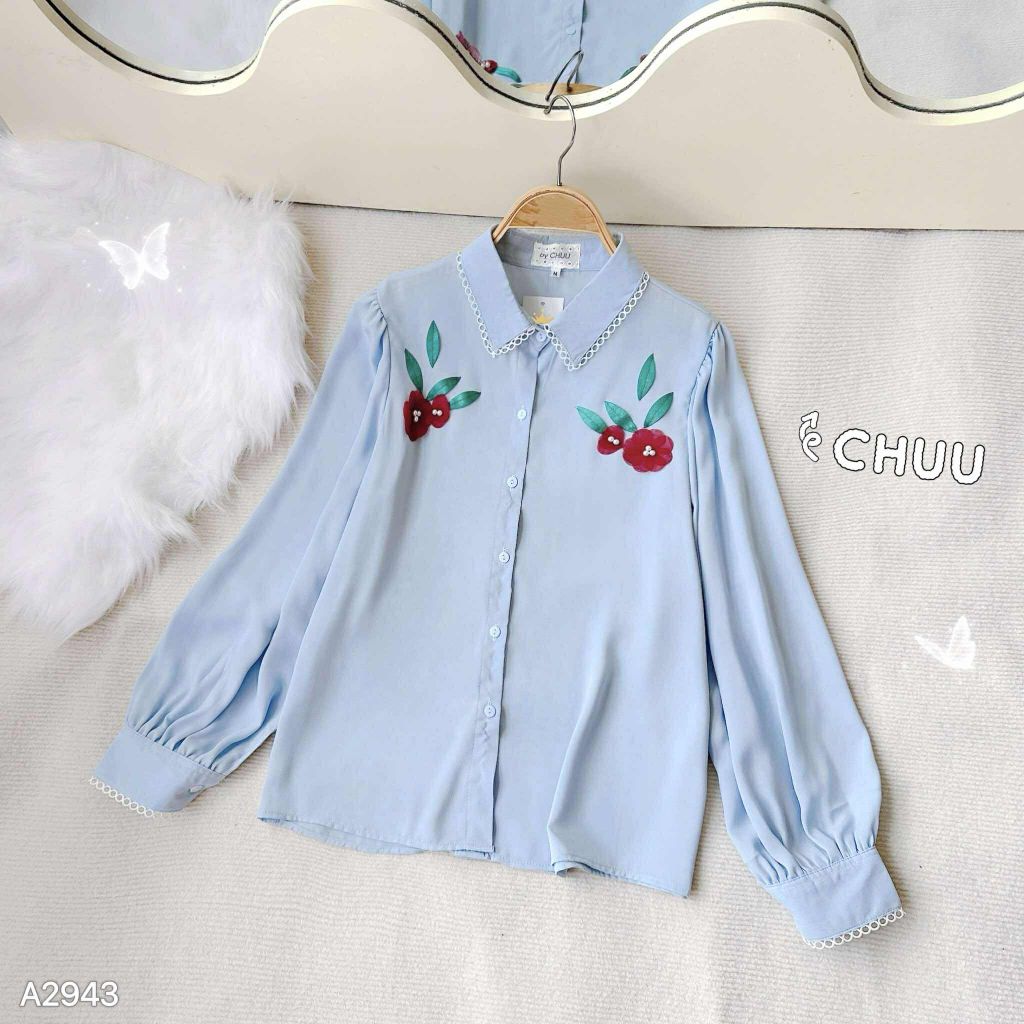 Áo Sơ Mi Hoa Đua Nở A2943