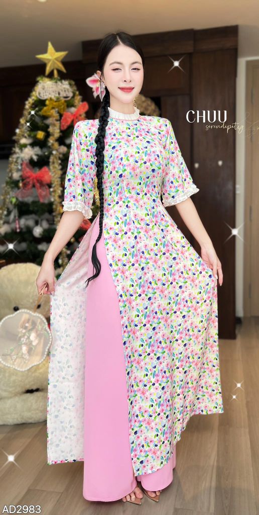Áo Dài Yến Tầm Xuân AD2983 (Áo lẻ)
