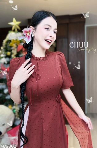 Áo Dài 4 Tà Đàn Bầu AD2802 (áo lẻ)