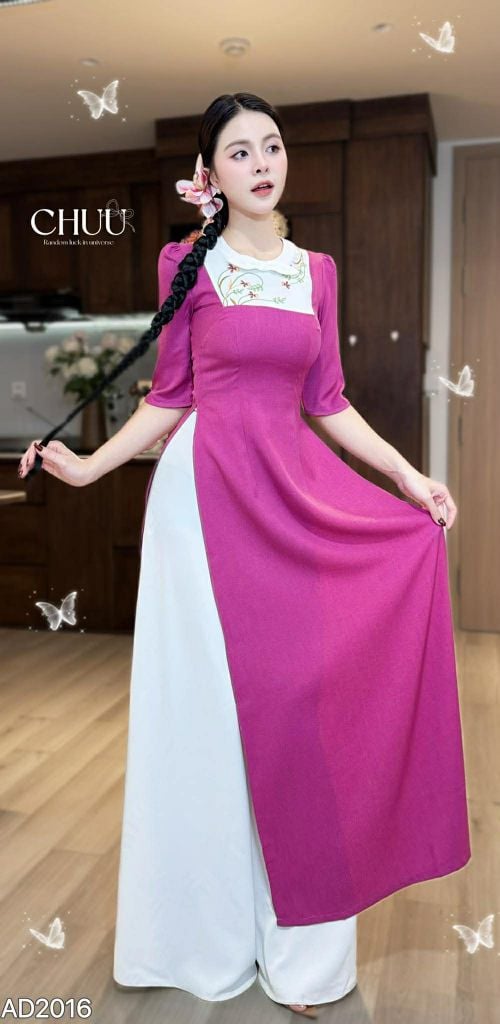 Áo Dài Giỏ Lan Rừng AD2016 (áo lẻ)