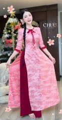 Áo Dài Vườn Địa Đàng Kèm Phụ Kiện AD2010 (áo lẻ)