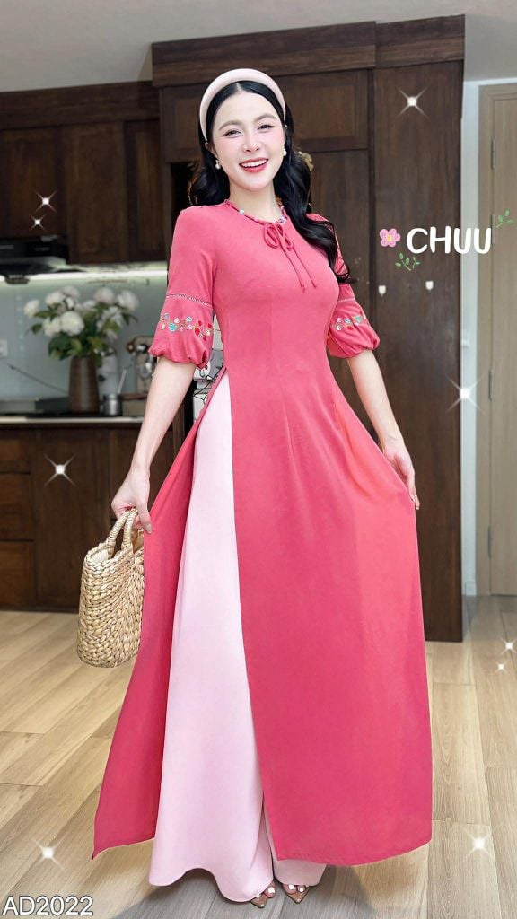 Áo Dài Candy Ngọt Ngào AD9001.2022 (áo lẻ)