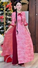Áo Dài Vườn Địa Đàng Kèm Phụ Kiện AD2010 (áo lẻ)