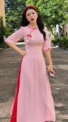 Áo Dài Ngọn Sóng Tulip Kèm Phụ Kiện AD2009 (áo lẻ)