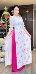 Áo Dài Bánh Kem Bắp Kèm Phụ Kiện AD2975 (Áo lẻ)