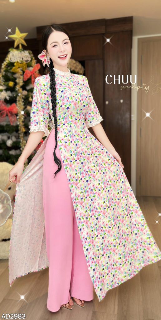 Áo Dài Yến Tầm Xuân AD2983 (Áo lẻ)