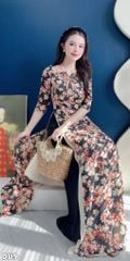 Áo Dài 4 Tà Berry Nơ Kèm Phụ Kiện AD3090 (Áo lẻ)