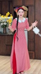 Áo Dài Cổ Hoa Nhiệt Đới AD2999 (áo lẻ)