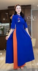 Áo Dài Ngọn Sóng Tulip Kèm Phụ Kiện AD2009 (áo lẻ)