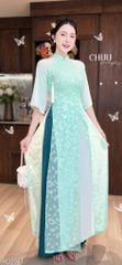 Áo Dài 4 Tà Ngọc Nữ Kèm Phụ Kiện AD2011 (Không Co Dãn) (áo lẻ)