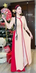 Áo Dài 4 Tà Khánh Niên AD9003.2692 (áo lẻ)