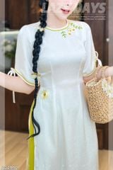 Áo Dài Hoa Hoạ Mi AD2992 (áo lẻ)