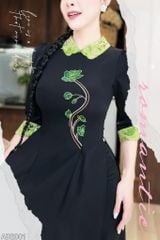 Áo Dài Cành Hoa Nguyệt Hải AD2001 (áo lẻ)