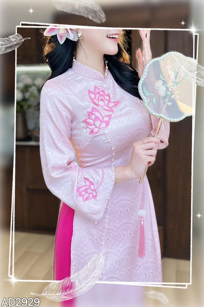 Áo Dài Sen Tiên Tử AD2929 (áo lẻ)