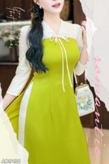 Áo Dài Hoa 4 Cánh AD9190 (áo lẻ)