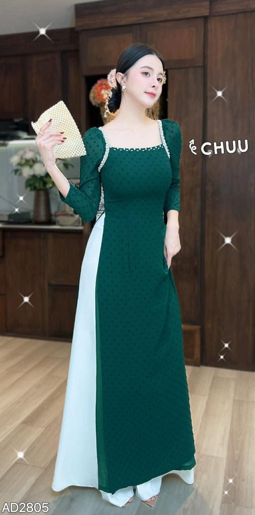 Áo Dài 4 Tà Ngọc Ruby AD2805 (Áo lẻ)