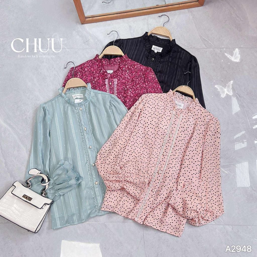 Áo Sơ Mi Tay Loe Đôi A2948