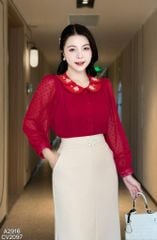 Áo Sơ Mi Hoa Cúc Hồng AT9002.2916