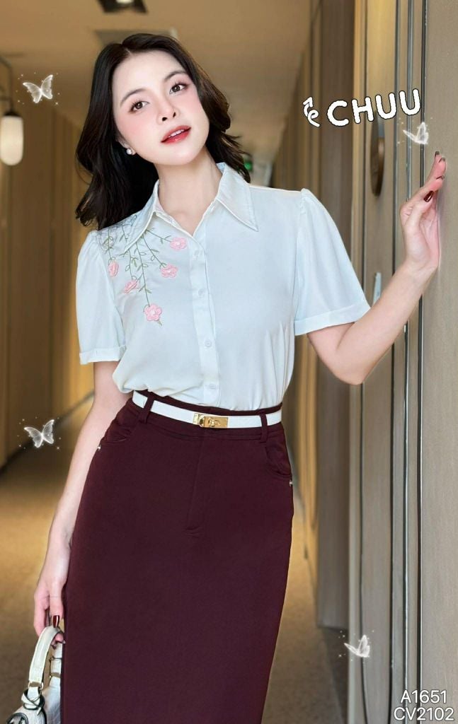 Áo Sơ Mi Hoa Leo Nổi 3D AT9002.1651