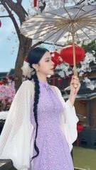 Áo Dài Yếm + Choàng Nấm Kèm Phụ Kiện AD3027 (áo lẻ)