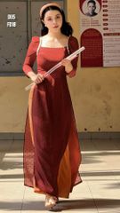 Áo Dài 4 Tà Ngọc Ruby AD2805 (Áo lẻ)