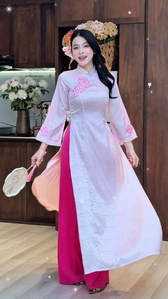 Áo Dài Sen Tiên Tử AD2929 (áo lẻ)