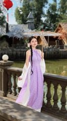 Áo Dài Yếm + Choàng Nấm Kèm Phụ Kiện AD3027 (áo lẻ)