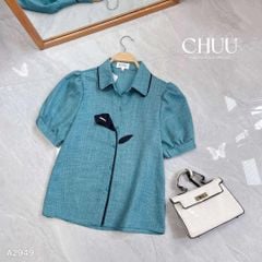 Áo Sơ Mi Hoa Ly Đen A2949