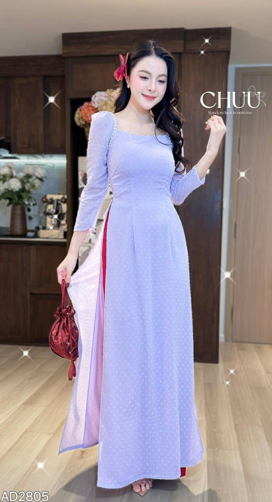 Áo Dài 4 Tà Ngọc Ruby AD2805 (Áo lẻ)