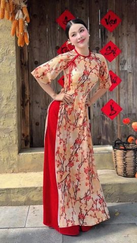 Áo Dài Phong Lan Rừng AD2021 (áo lẻ)