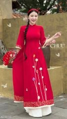 Áo Dài Hoa Tứ Quý AD3030 (áo lẻ)