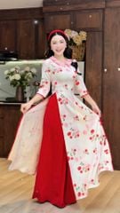 Áo Dài Cổ Xếp Giấy AD2020 (áo lẻ)